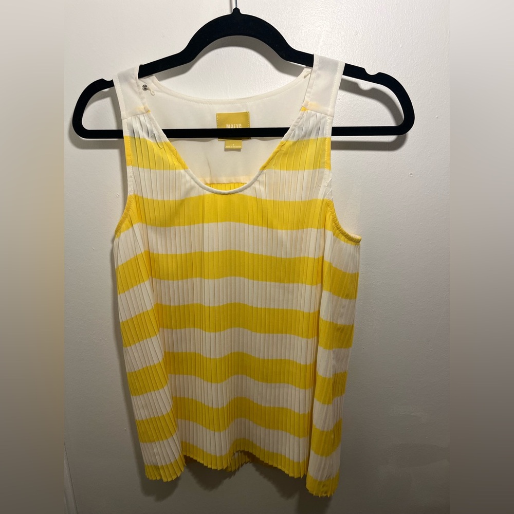 Maeve Citron Striped Top - Picture 5 of 7